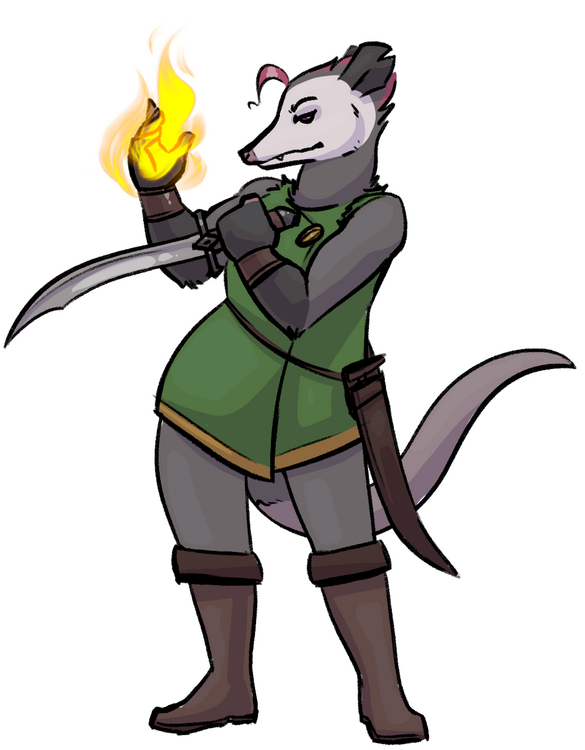 Opossum spellsword