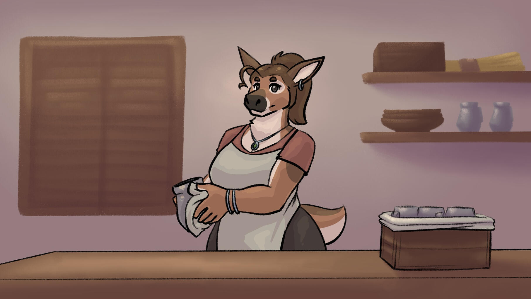 Fawn bartender